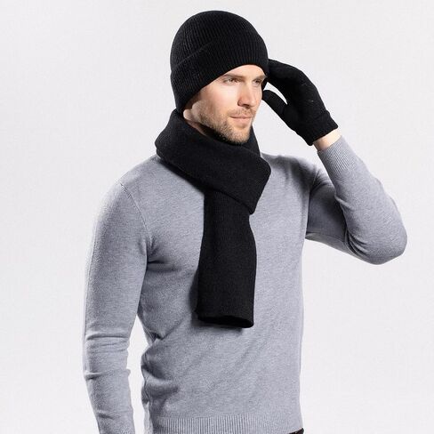 Rosoz 1 & 2 Packs Beanie for Men Women Warm Winter Hats Knit Acrylic Soft Cuffed Beanies Cap Daily Beanie Hat Unisex in Saudi Arabia