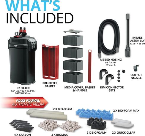 Fluval 207 Perfomance Canister Filter for Aquariums up to 45 Gallons in Kuwait