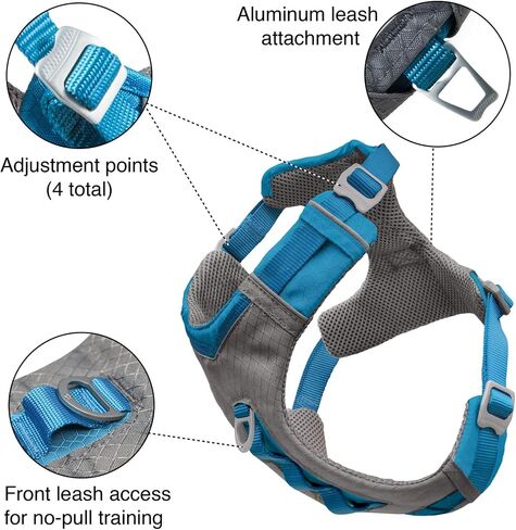 Kurgo Journey Air Dog Harness, Blue, Large in Kuwait
