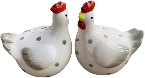 Ceramic Fruit Salt and Pepper Shakers, Set of 2 | Spice Dispenser Storage Canisters-Apple in Saudi Arabia