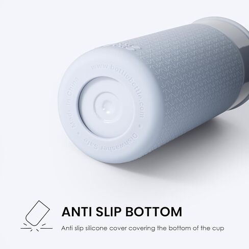 زجاجة بهلوان من الفولاذ المقاوم للصدأ مع غطاء وقش، كوب قهوة سعة 20 أونصة مع غطاء من السيليكون للمنزل والمكتب وحفلات الهدايا المدرسية (أزرق سماوي) in Kuwait