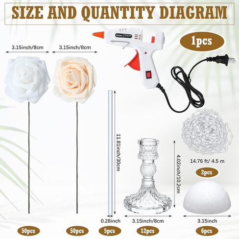 Havawish 6 مجموعة الزفاف زهرة زهرية الجدول الزخرفية المركزية لجدول 11 بوصة طويل القامة الزفاف منضدية الديكور مع فو زهرة الثريا الكريستال ترتيبات لعيد ميلاد حزب المنزل الديكور in Kuwait