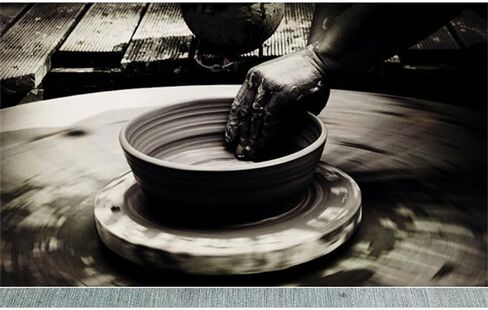 Alimtee Japanese Ikebana Vase Kit Flower Frog Japanese Flower Arranging Supplies Flower Container and 4 Floral Frog Kenzans - 1.4inch and 0.9inch Dia, Bowl Vase (Ikebana Vase - Hammering Pattern) in Kuwait