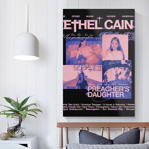 BCZZGUI Ethel Cain 4 Canvas Poster Bedroom Decoration Landscape Office Valentine's Birthday Gift Unframe-style12x18inch(30x45cm) in Saudi Arabia