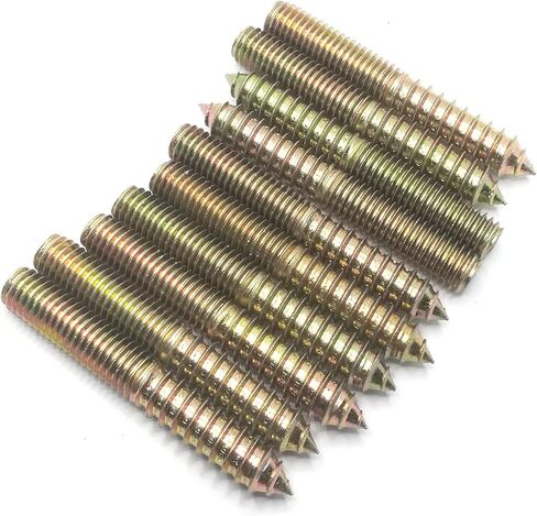 Hanger Bolt M10x60 Double Headed Bolt Self-Tapping Screw for Furniture 10Pcs in Saudi Arabia