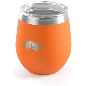 GSI Outdoors Glacier Stainless Lightweight Insulated Glass Cup for Camping, Office, BBQ - 8 oz - Espresso