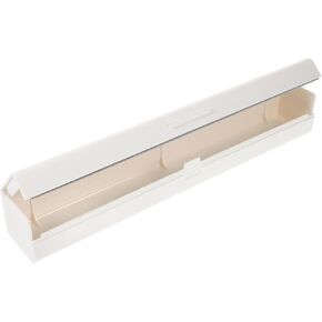 STOBOK Plastic Wrap Storage Box Plastic Wrap Dispenser Cling Wrap Cutter Paper Towel Holder Plastic Wrap Slide Ledge Shelf Cling Film Dispenser Filling Stainless Steel Packing Machine