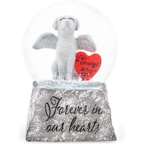Elanze Designs Cardinal Bereavement Grief Loss When A Cardinal Appears an Angel is Near Cross Wings Bird Comfort Funeral 100MM Musical Glitter Snow Globe Plays Tune Amazing Grace