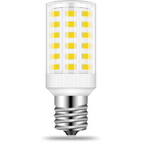 Refrigerator Bulb Kei d28k 4w Kel 2812 Freezer Bulb Kei D28m Kel 2815 ac100-265v 3.8w Refrigerator Light Bulb 5304517886 Replacement E17 Intermediate Base Fridge LED Lamp, White, Pack of 1