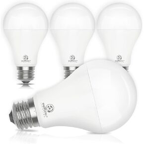 E ENERGETIC LIGHTING 4 Pack 150 Watt LED Light Bulb, Super Bright A21 Daylight 5000K, Non-Dimmable, 2300LM LED Bulb, High Lumen Light Bulbs, E26 Base, UL Listed
