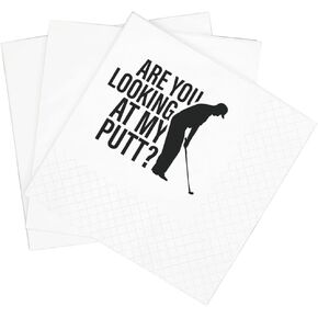 SharkBliss Funny Sarcastic Golf Quotes Cocktail Napkins, 100 Pack Mistakes Were Made Disposable Paper Cocktail Napkins For Retirement Birthday Bachelor Party 2-Ply, 5x5" (Mistakes Were Made)