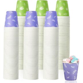 LITOPAK 600 Pack 5 oz Small Disposable Cups, Disposable Paper Cups, Mini Paper Cups, Colorful Disposable Mouthwash Cups for Parties, Picnics, Barbecues, Travel, and Events