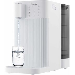 100GPD Countertop Reverse Osmosis Water Filtration System,3:1 Pure to Drain,Instant Hot RO Water Dispenser with UV，4 Temperature Options, Plug and Play in Saudi Arabia