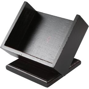 Thirstystone Wooden Square Pedestal Coaster Holder Finished in Dark Walnut 5.13" x 5.13" Holds 4-4" Square Coasters