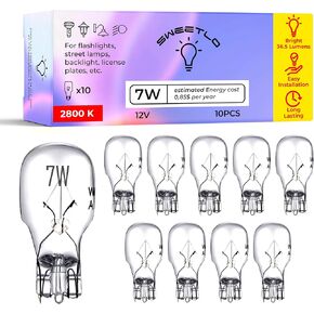 SWEETLO T5 7w 7w/12v Bulb b921xf Path Light Bulbs e74 - t5-12v-7w 918 Light Bulbs - Landscape Light Replacement Malibu Light Bulbs 7w - lv526 7w Bulb ge915 - lv528 Bulb 16120x Light Bulb ml7w4c