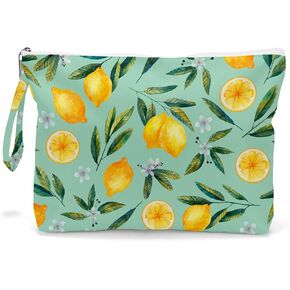 Cosmetic bags, toiletries bags, waterproof large capacity travel makeup bags, zipper bags favored by women, girls, moms, wives, sisters, friends, lemon decoration lemon parties
