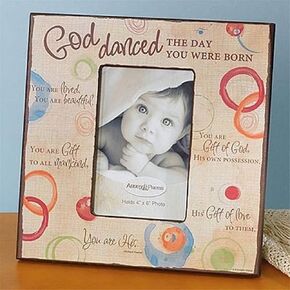 Abbey Gift, 9.25 x 9.25 Press (Abbey & CA Gift) God Danced Photo Frame, Multicolor