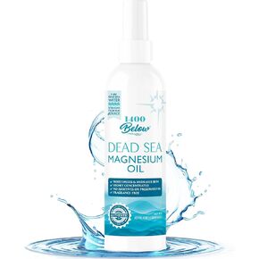 Magnesium Water Spray Imported from The Dead Sea, 12 Oz, Pure Magnesium Chloride, Topical Use for Skin Application