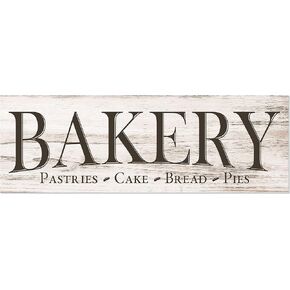 Bakery Wood Rustic Style Wall Décor Sign 6x18