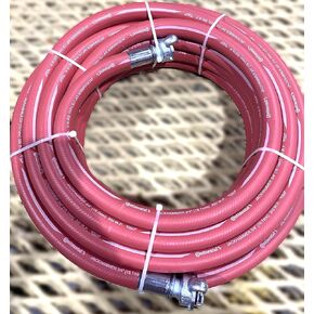300psi 3/4" x 50ft Red Continental Jackhammer Industriall Air Hose with Universal Couplings by Con Forms, Class C