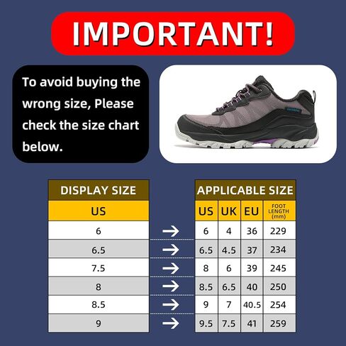 TREKKIN PLUS أحذية نسائية مقاومة للماء للمشي لمسافات طويلة قابلة للتنفس أحذية مبطنة ناعمة أحذية غير قابلة للانزلاق للمشي في الهواء الطلق والرحلات والتخييم in Kuwait