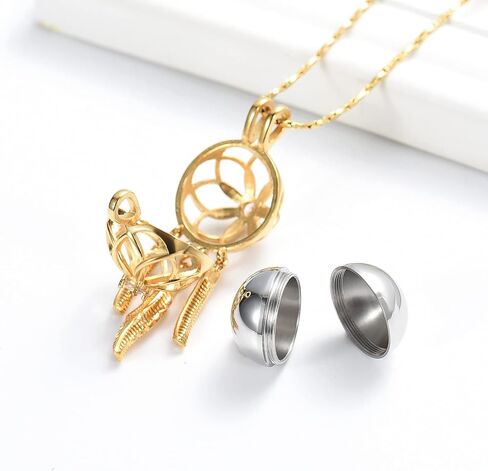 Imrsanl Dream Catcher Cremation Jewelry Urn Necklace for Ashes Flower with Feather Wings Ashes Pendant Necklace Cremation Keepsake Jewelry for Women Men Pet in Saudi Arabia