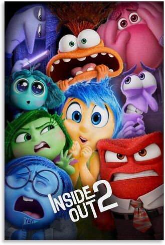 Generic فيلم الرسوم المتحركة داخل خارج 2 قماش المشارك الملصقات والمطبوعات قماش جدار الفن الملصقات Unframe-style 12x18inch(30x45cm) in Saudi Arabia