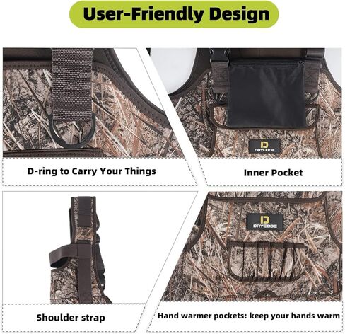 حذاء وادرز للرجال من دراي كود، مصنوع من النيوبرين المقاوم للماء ومناسب لصيد البط وصيد الاسماك in Kuwait