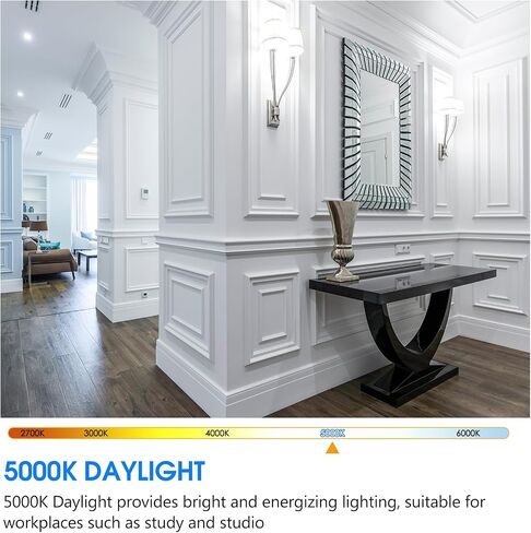 E E ENERGETIC LIGHTING 4 عبوات 150 وات لمبة إضاءة LED، فائقة السطوع A21 ضوء النهار 5000K، غير قابلة للتعتيم، لمبة LED 2300LM، مصابيح إضاءة عالية التجويف، قاعدة E26، مدرجة في قائمة UL in Saudi Arabia