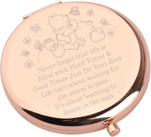WSNANG Poooh Pocket Mirror Poooh Cartoon Fans Bear هدية مدمجة لمستحضرات التجميل Poooh Lover Gifts لصديق العائلة محفظة مرآة (مرآة-rg) in Saudi Arabia