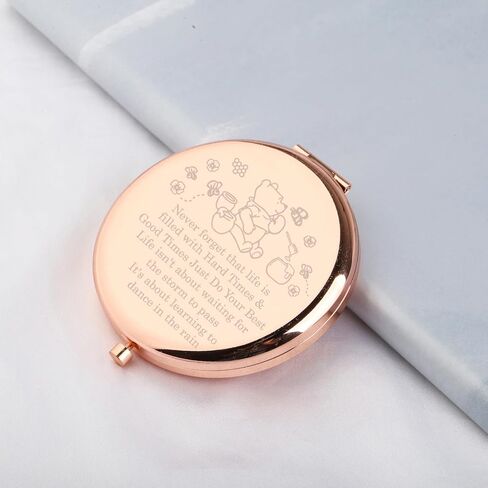 WSNANG Poooh Pocket Mirror Poooh Cartoon Fans Bear هدية مدمجة لمستحضرات التجميل Poooh Lover Gifts لصديق العائلة محفظة مرآة (مرآة-rg) in Saudi Arabia
