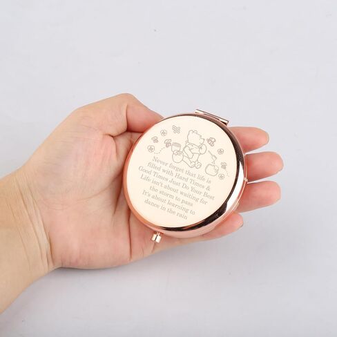 WSNANG Poooh Pocket Mirror Poooh Cartoon Fans Bear هدية مدمجة لمستحضرات التجميل Poooh Lover Gifts لصديق العائلة محفظة مرآة (مرآة-rg) in Saudi Arabia