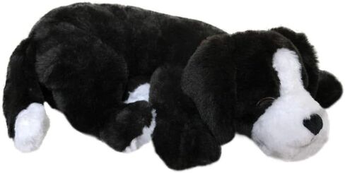 Puppy Heartbeat Toy Sleep Aid with 2 Long-Lasting Heat Packs Last 36 Hours Each Puppy Anxiety Relief Soother Dogs Cuddle Calming Behavioral Aid for Pets (Black and Brown) in Kuwait
