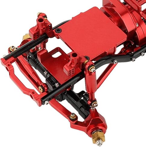 Aluminium Alloy Front Bumper Mount for Axial SCX24 Deadbolt AXI90081 1/24 RC Crawler Car Upgrade Parts (Black) in Kuwait
