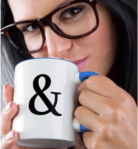 3dRose Ampersand Mug, 11 oz, Black in Saudi Arabia