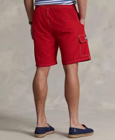 POLO RALPH LAUREN 8.5-Inch Kailua Classic Fit Swim Trunks, Red, Large, Polo Swim Suit with Embroidered Polo Pony in Saudi Arabia