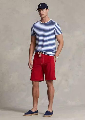 POLO RALPH LAUREN 8.5-Inch Kailua Classic Fit Swim Trunks, Red, Large, Polo Swim Suit with Embroidered Polo Pony in Saudi Arabia