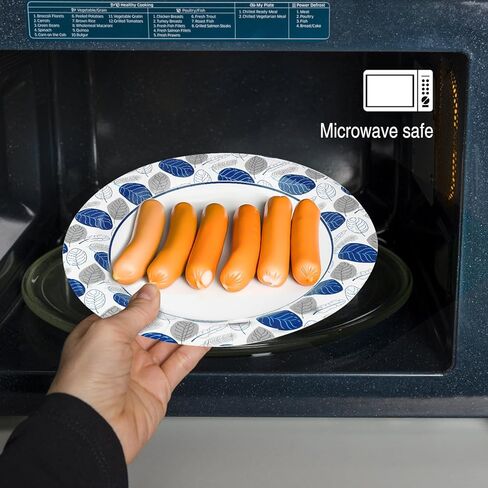 أطباق ورقية من جينكو مقاس 10 بوصات عدد 140، آمنة للاستخدام في الميكروويف، مقاومة للنقع، مقاومة للقطع، أطباق ورقية شديدة التحمل للاستعمال مرة واحدة للحفلات، الإفطار، الغداء، العشاء، والاستخدام اليومي - أكبر in Kuwait