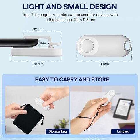 جهاز التحكم عن بعد من Oresoc RF لجهاز Kindle Paperwhite، ملحقات Kindle الصور والفيديو عن بعد للكتب الإلكترونية iPhone iPad Android والأجهزة اللوحية قراءة الروايات المصورة in Kuwait