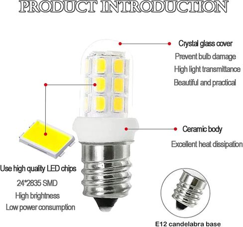 C7 E12 LED لمبات الملح استبدال المصباح الكهربائي لمصابيح الملح الهيمالايا 15W، مصابيح الإضاءة الليلية، الثريات، مصابيح C7 LED، 3000K 2Pack in Kuwait