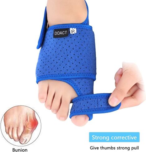 Bunion Corrector, Big Toe Straightener Arch Support Stretchable Breathable Neoprene Material for Correct Flat Feet Plantar Fasciitis, High Arches in Kuwait