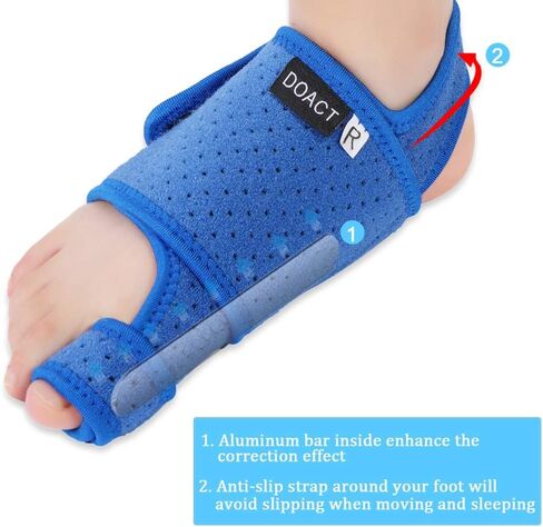 Bunion Corrector, Big Toe Straightener Arch Support Stretchable Breathable Neoprene Material for Correct Flat Feet Plantar Fasciitis, High Arches in Kuwait