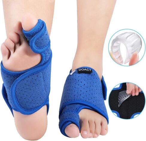 Bunion Corrector, Big Toe Straightener Arch Support Stretchable Breathable Neoprene Material for Correct Flat Feet Plantar Fasciitis, High Arches in Kuwait