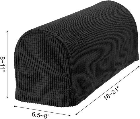 uxcell Stretch Armrest Covers Armchair Anti-Slip for Chairs Sofas Couch Arm Covers Recliner Sofa 1 Set w/Twist Pins(White) in Saudi Arabia