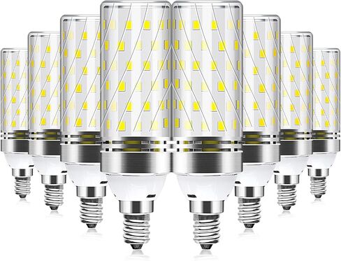 YGS-Tech E12 LED Bulb, 6000K Daylight White Light Bulbs, 16W 1500LM Led Corn Bulb, 120W Incandescent Bulb Equivalent, Non-Dimmable LED Corn Light for Office Home Lighting (8 Pack) in Saudi Arabia