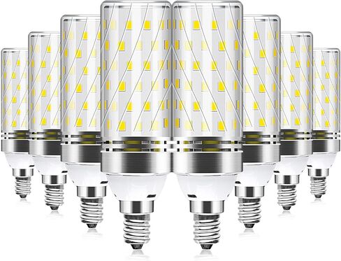 YGS-Tech E12 LED Bulb, 6000K Daylight White Light Bulbs, 16W 1500LM Led Corn Bulb, 120W Incandescent Bulb Equivalent, Non-Dimmable LED Corn Light for Office Home Lighting (8 Pack) in Kuwait