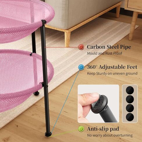 JUNSPOW Medium Cat Bed, Detachable, Breathable Mesh, Easy Assembly, Suitable for Indoor and Outdoor Use in Kuwait