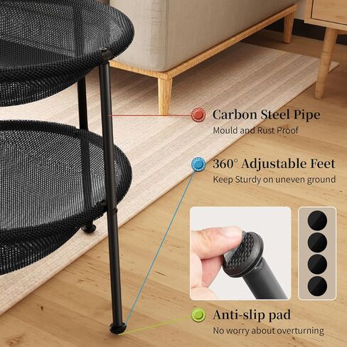 JUNSPOW Medium Cat Bed, Detachable, Breathable Mesh, Easy Assembly, Suitable for Indoor and Outdoor Use in Kuwait