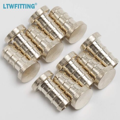 LTWFITTING مقابس PEX مقاس 3/8 بوصة (LF)، تركيبات تجعيد نحاسية (عبوة من 10) in Saudi Arabia