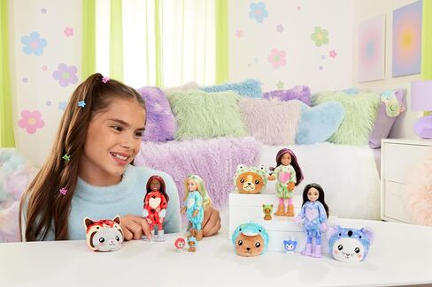 Barbie Cutie Reveal Chelsea Doll & Accessories, Animal Plush Costume & 6 Surprises Including Color Change, Teddy Bear as Dolphin in Saudi Arabia